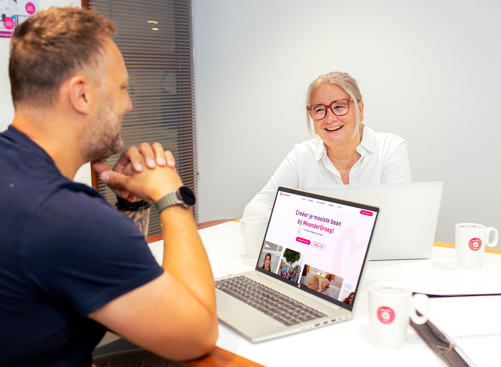 De nieuwe Werken bij Meander-website